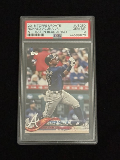 2018 Topps Update Ronald Acuna Jr Rookie Card – Atlanta Braves – RC PSA 10