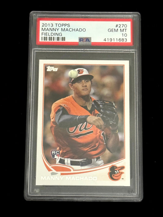 2013 Topps Manny Machado Rookie Card – Baltimore Orioles – PSA 10