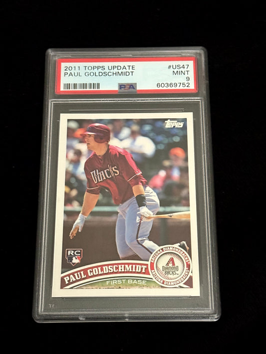 2011 Topps Update Paul Goldschmidt Rookie Card – Arizona Diamondbacks – PSA 9