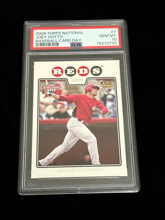 2008 Topps National Trading Card Day Joey Votto – Cincinnati Reds – PSA 10
