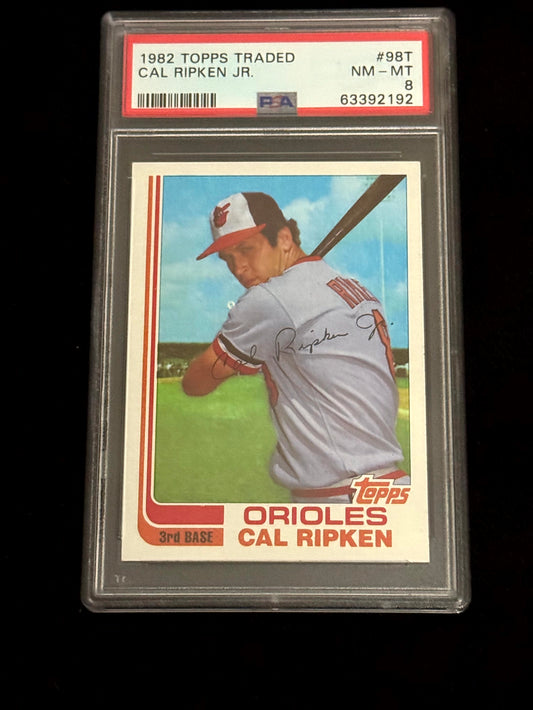 1982 Topps Traded Cal Ripken Jr. Rookie Card – RC PSA 8