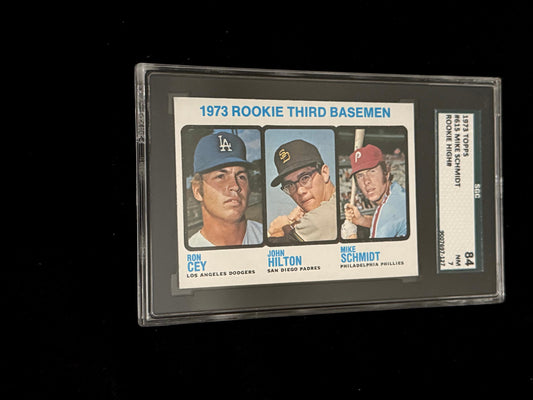 1973 Topps Mike Schmidt Rookie Card – Philadelphia Phillies – RC SGC 84 NM 7
