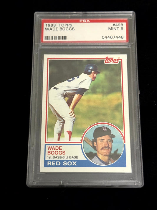 1983 Topps Wade Boggs Rookie Card – PSA 9