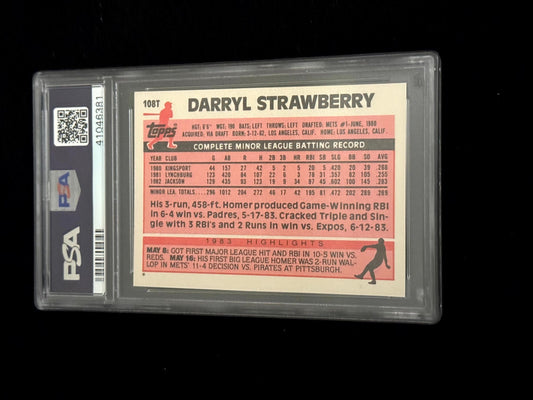 1983 Topps Traded Darryl Strawberry Rookie – PSA 9