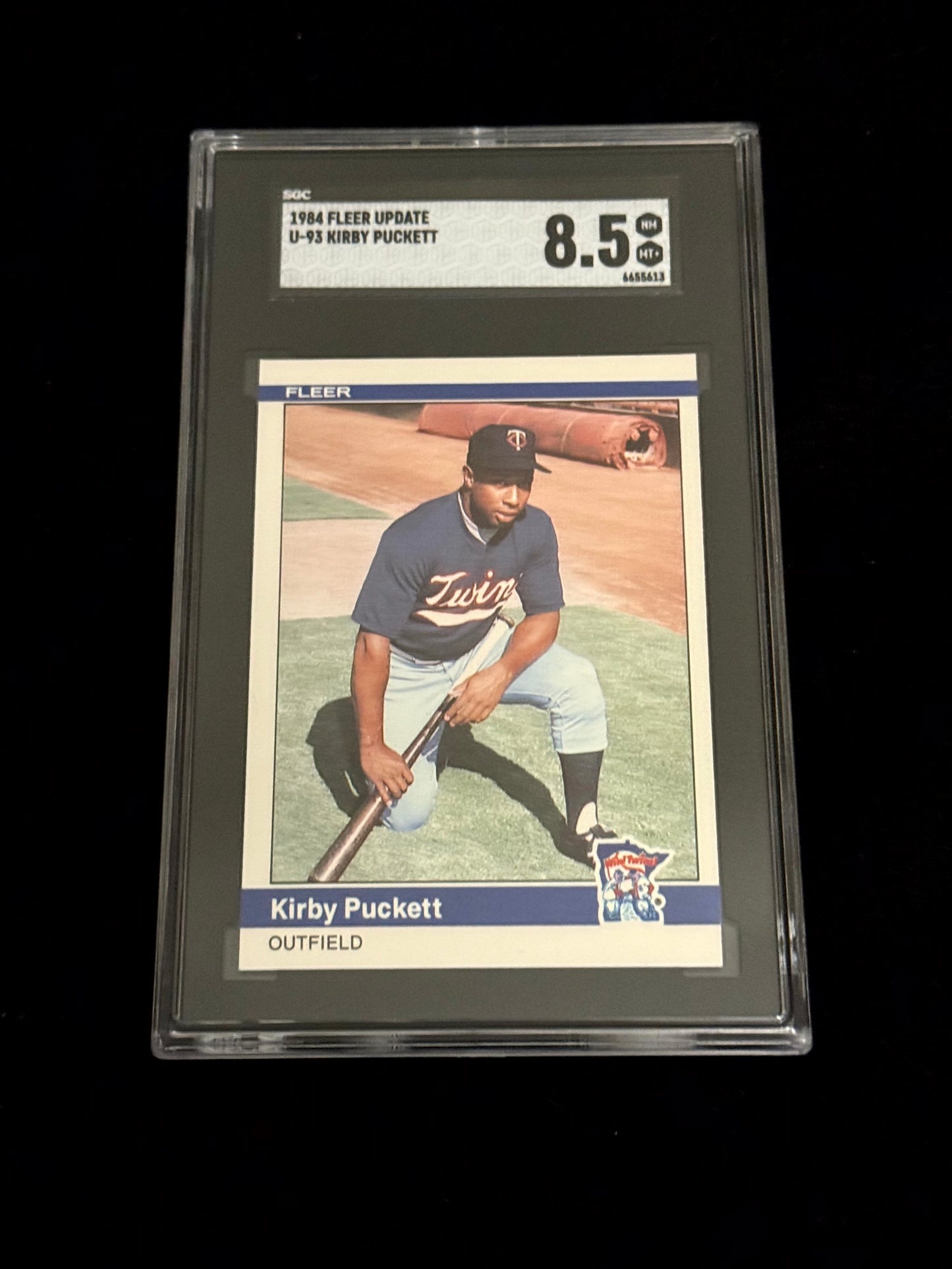 1984 Fleer Update Kirby Puckett – SGC 8.5