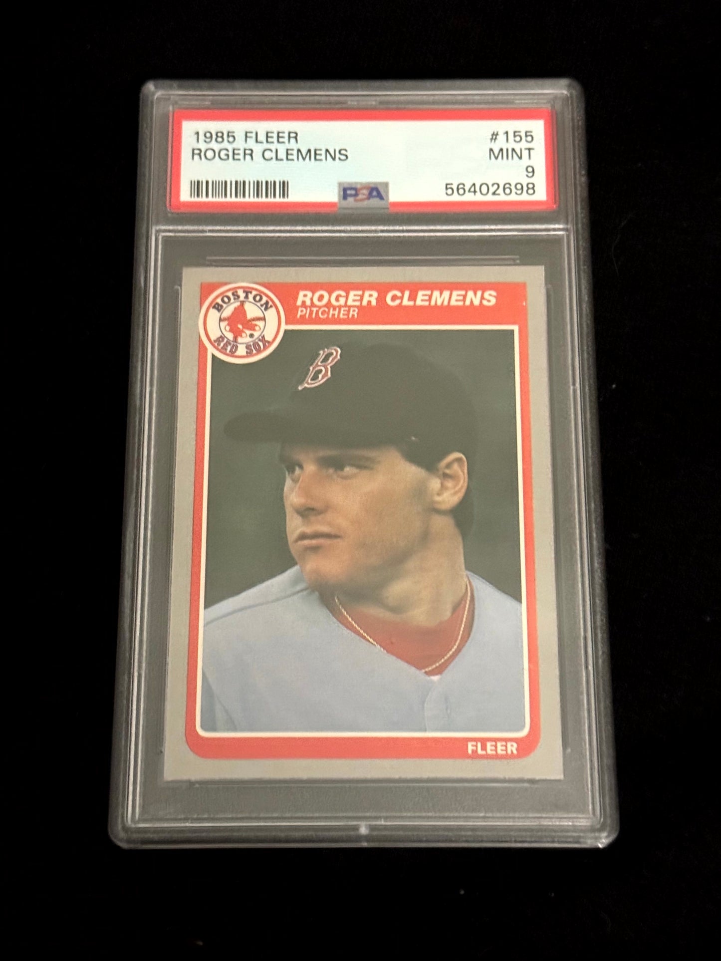 Roger Clemens 1985 Fleer Rookie Card PSA 9 – Boston Red Sox