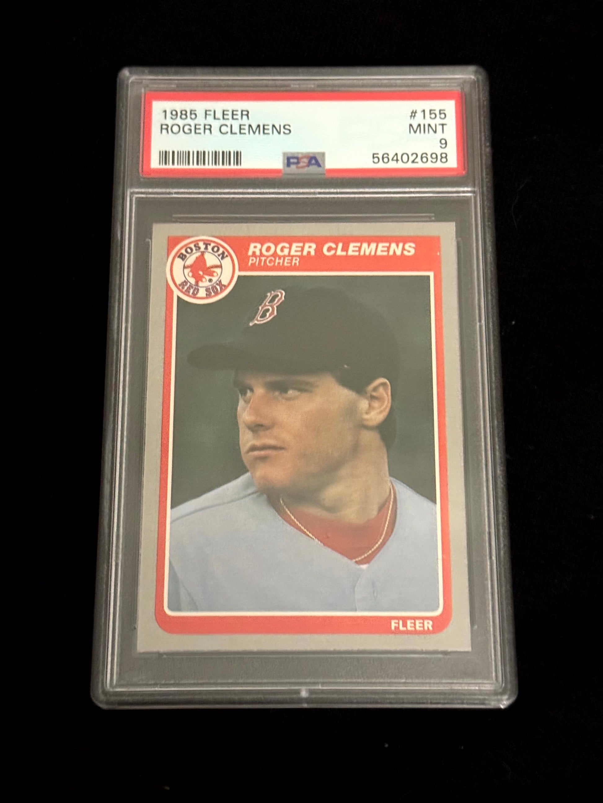 Roger Clemens 1985 Fleer Rookie Card PSA 9 – Boston Red Sox