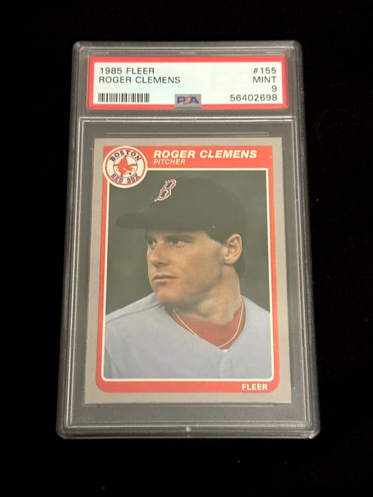 1985 Fleer Roger Clemens Rookie – PSA 9