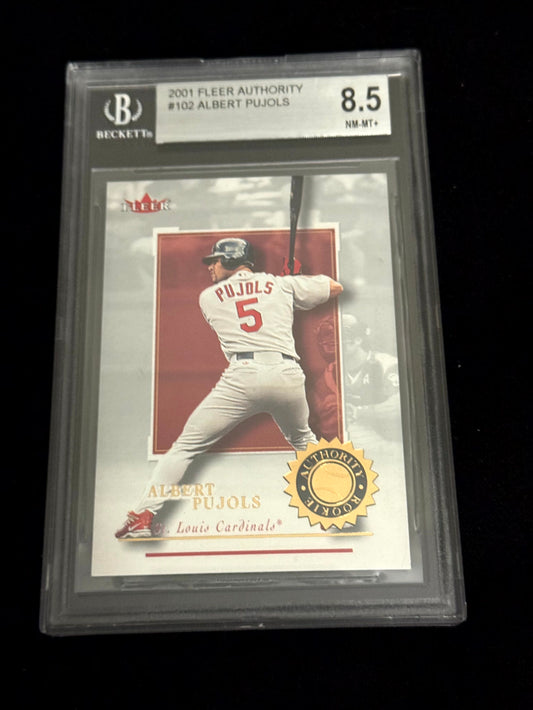 2001 Fleer Authority Albert Pujols Rookie Card – BGS 8.5 /2001