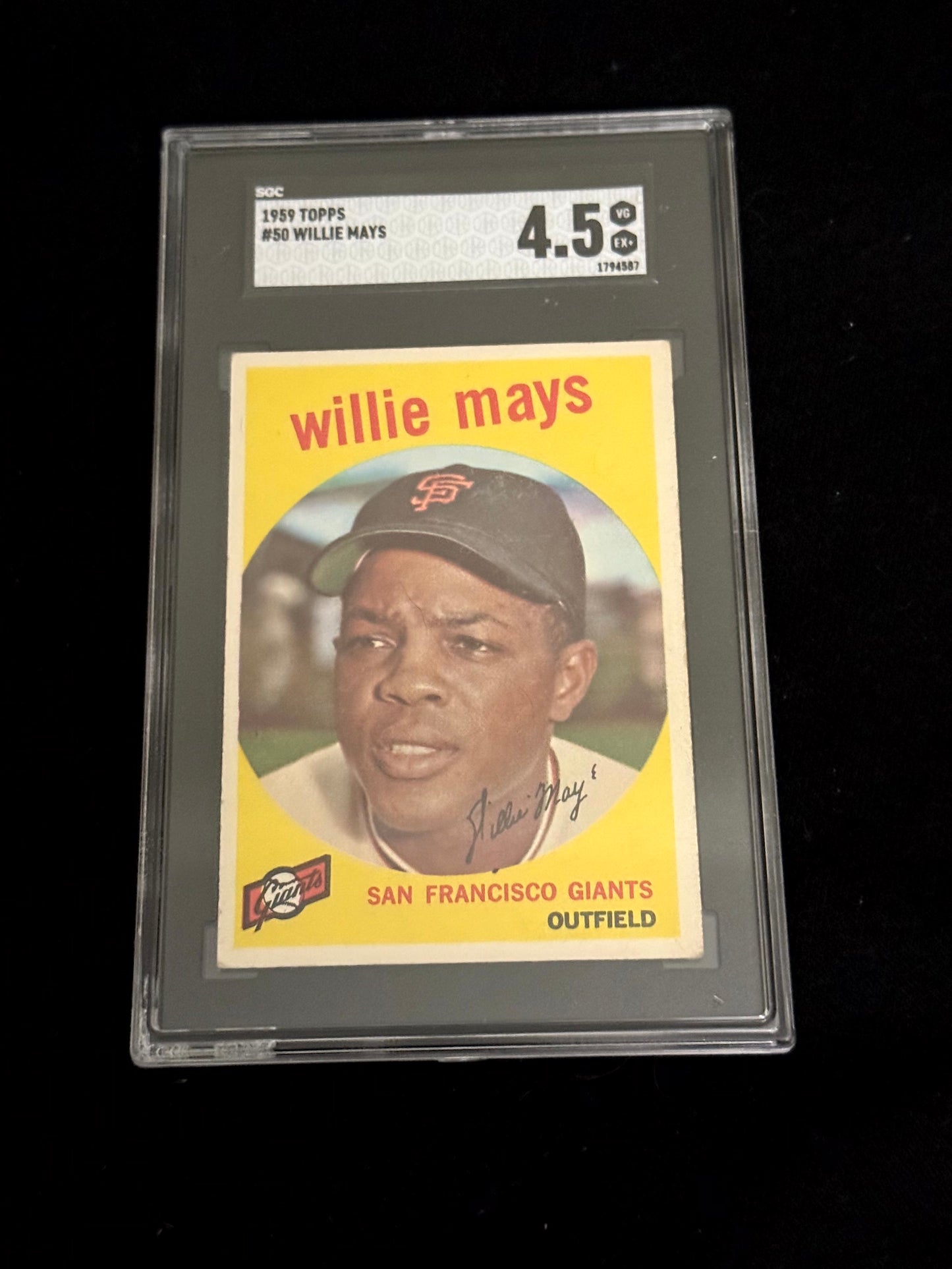 1959 Topps Willie Mays – SGC 4.5 – San Francisco Giants