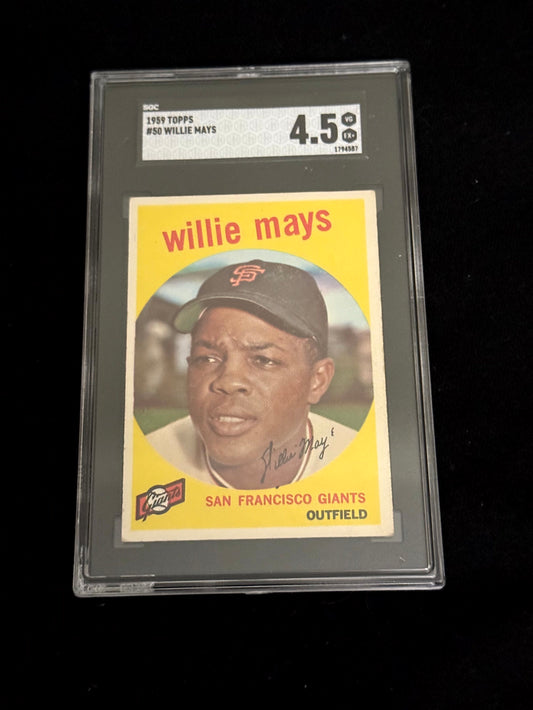 1959 Topps Willie Mays – SGC 4.5 – San Francisco Giants