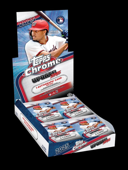 2025 Topps Chrome Update Series Hobby Box – MLB Baseball Cards | Rookie Cards, Parallels & Autographs