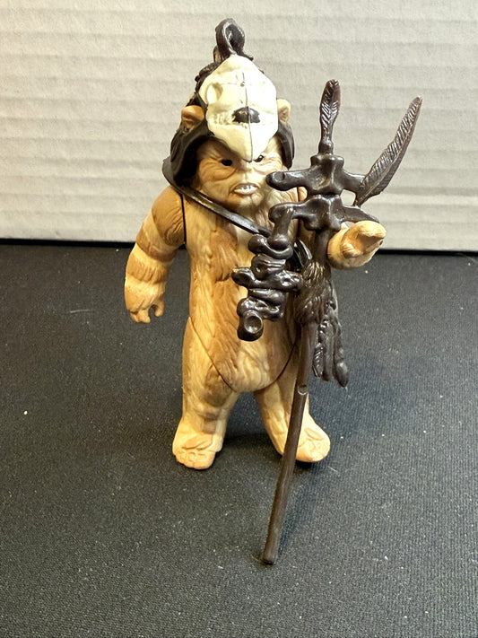 Vintage 1983 Kenner Star Wars Logray Complete w/ Headdress & Staff – Excellent Condition sports trading card product image