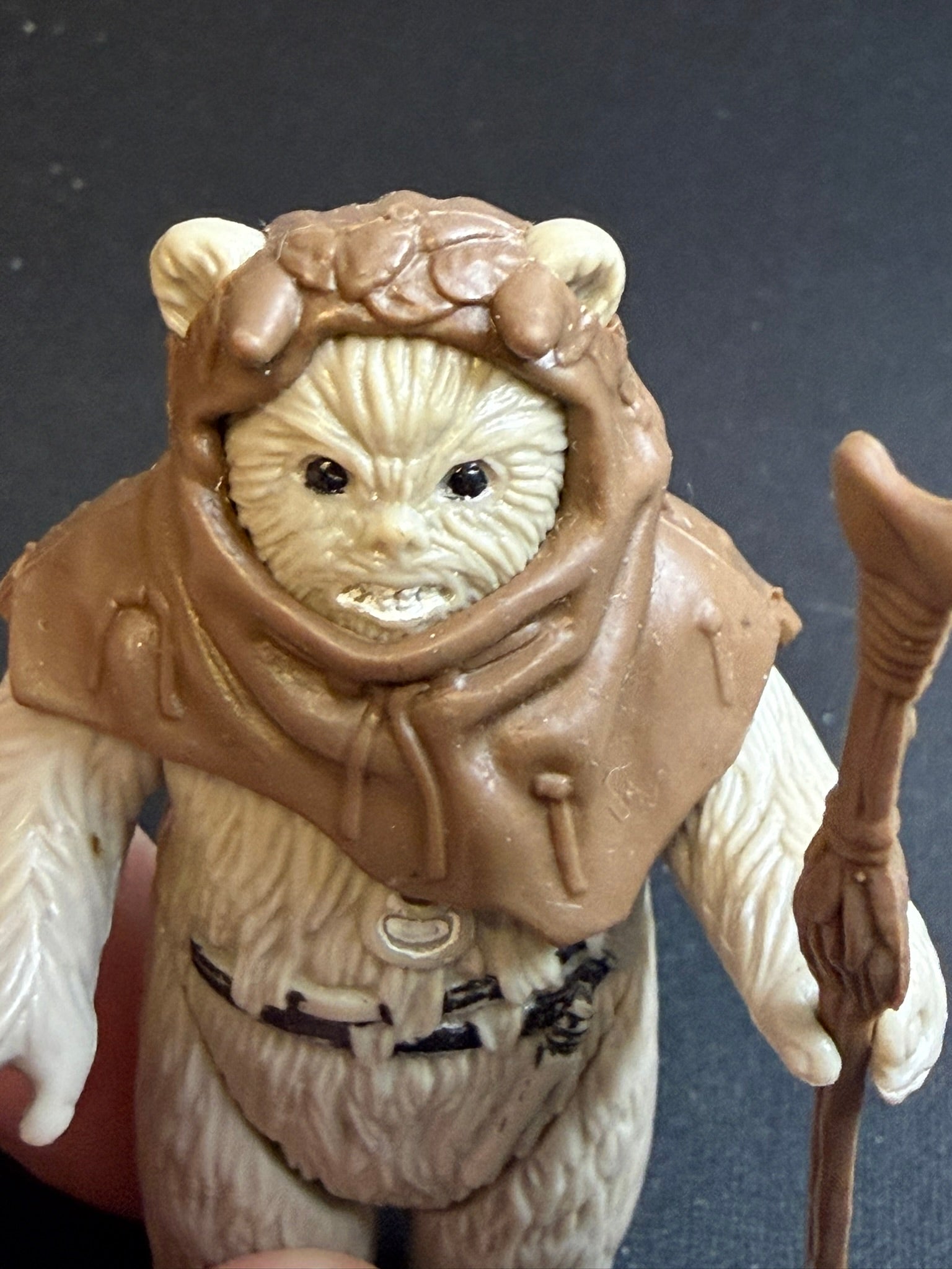 Vintage 1983 Kenner Star Wars Chief Chirpa Complete w/ Hood & Staff – Excellent Condition sports trading card product image