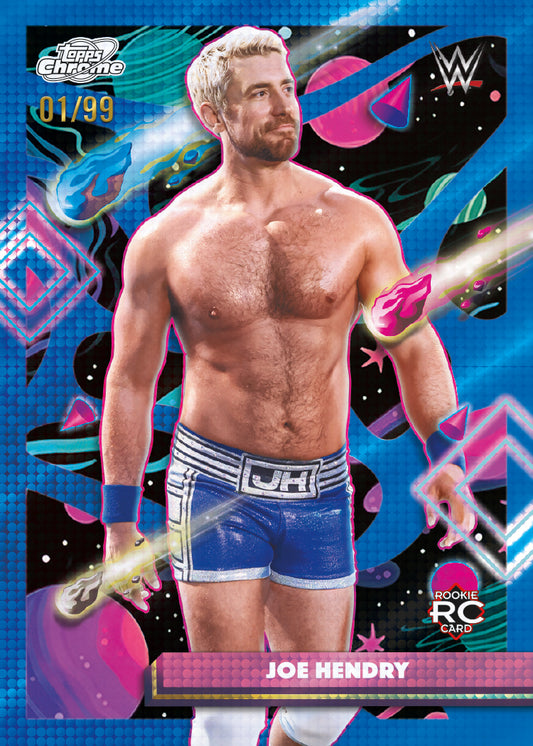 Sealed 2026 Topps WWE Cosmic Chrome hobby box featuring Joe Hendry wrestling cards from New England Consignment and Collectables