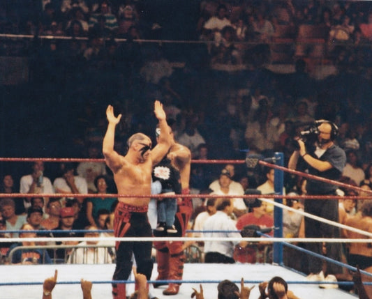 Legion of Doom crowd reaction WWF Nashville 1992 Road Warriors original arena photo