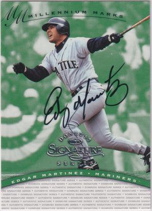 Edgar Martinez Autograph – 1997 Donruss Signatures Millennium Marks – Hall of Fame