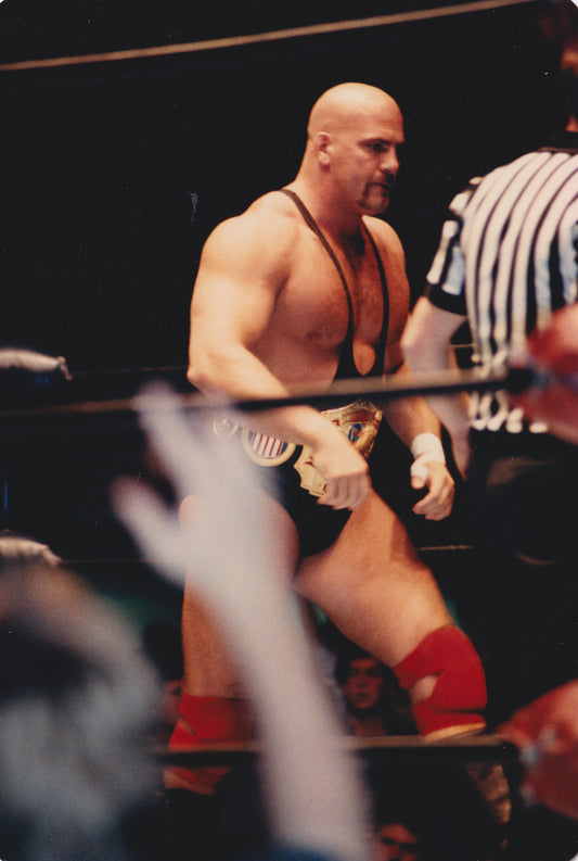 Dec 13, 1986 Philadelphia – Nikita Koloff Before Match vs Ric Flair – NWA U.S. Champion – Original Photo