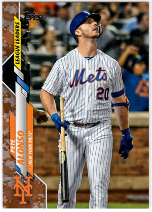 2020 Topps Pete Alonso Memorial Day Camo /25 #53 Mets SP Rare Parallel