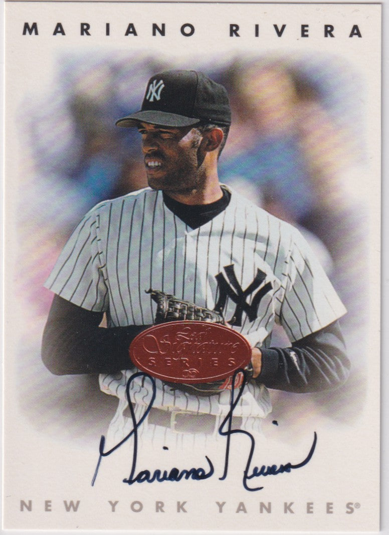 Mariano Rivera Autograph – 1996 Leaf Signature Bronze – Hall of Fame - New England Consignment and Collectables