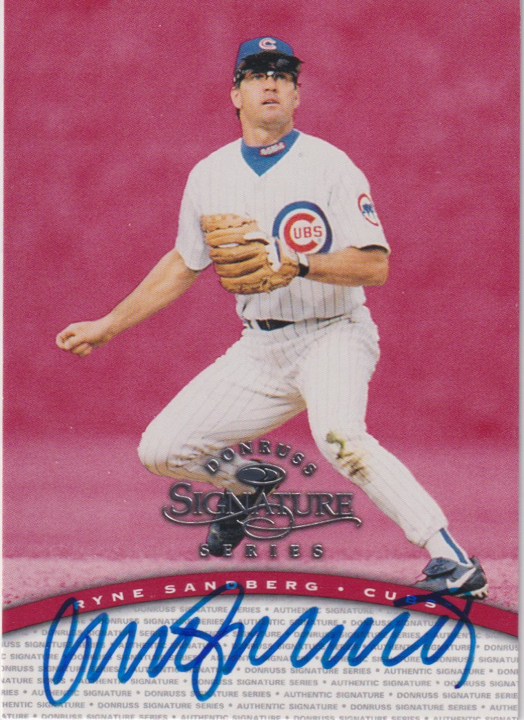 Ryne Sandberg Autograph – 1997 Donruss Signatures – Hall of Fame - New England Consignment and Collectables