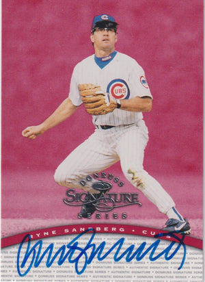 Ryne Sandberg Autograph – 1997 Donruss Signatures – Hall of Fame