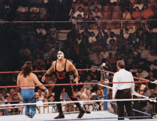Papa Shango WWF Wrestling Challenge Nashville 1992 in ring original arena photo