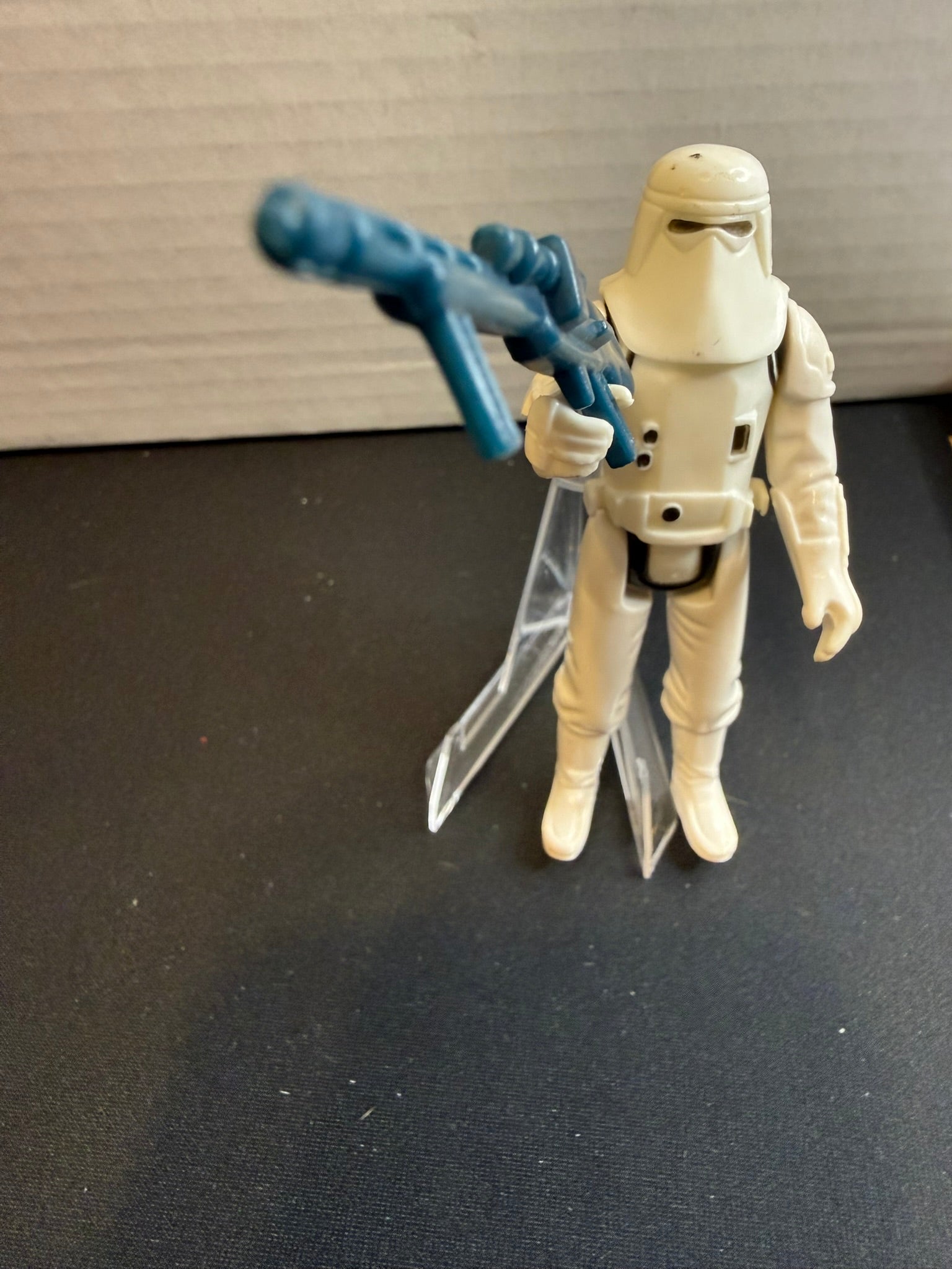 Vintage 1980 Kenner Star Wars Snowtrooper Complete w/ Blaster & Backpack – Missing Skirt – Excellent Condition - New England Consignment and Collectables