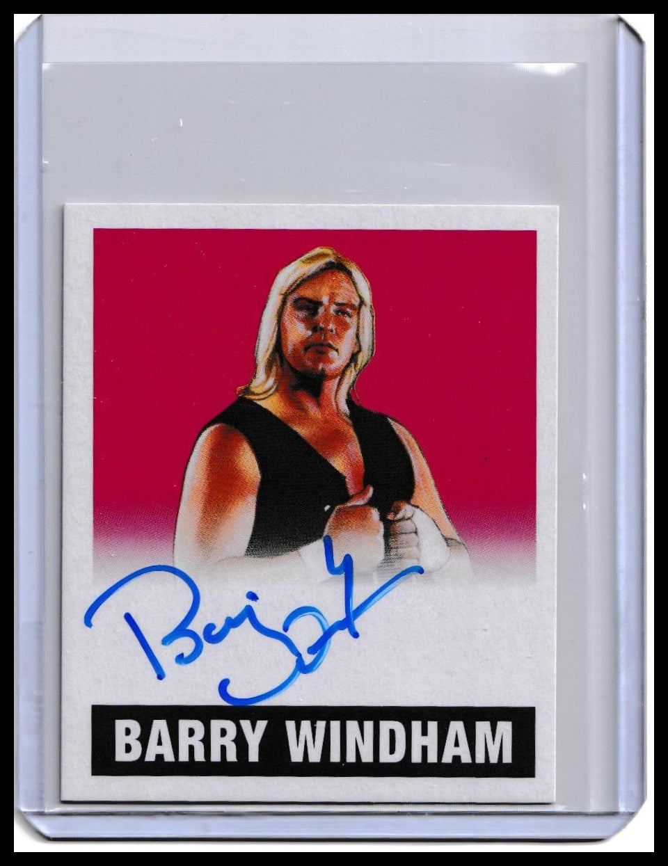 2017 Barry Windham Autograph Card Leaf Originals Wrestling Red Parallel /10