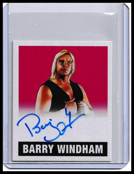 2017 Barry Windham Autograph Card Leaf Originals Wrestling Red Parallel /10