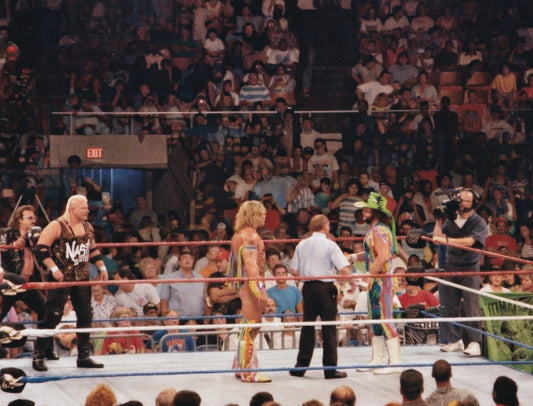 Ultimate Warrior and Randy Savage vs Nasty Boys WWF SummerSlam Spectacular Nashville 1992 arena photo