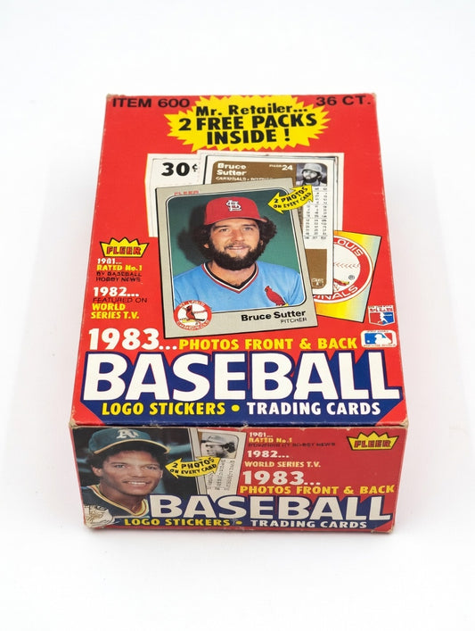 1983 Fleer Baseball Wax Box – 36 Pack Box (Unopened)