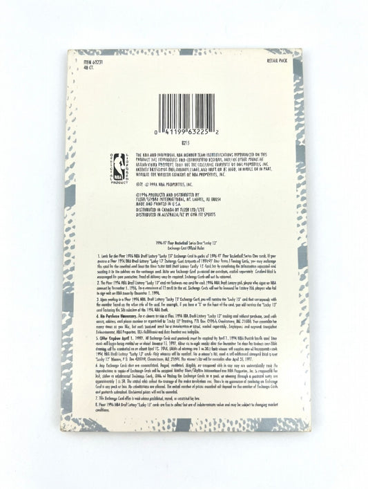 1996–97 Fleer Basketball Series 1 Retail Box – Unopened