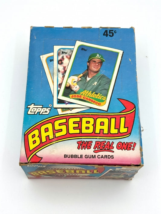 1989 Topps Baseball Wax Box – Unopened - 36 Packs