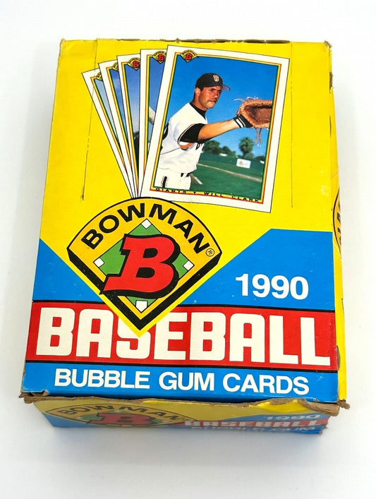 1990 Bowman Baseball Wax Box – 36-Pack Box