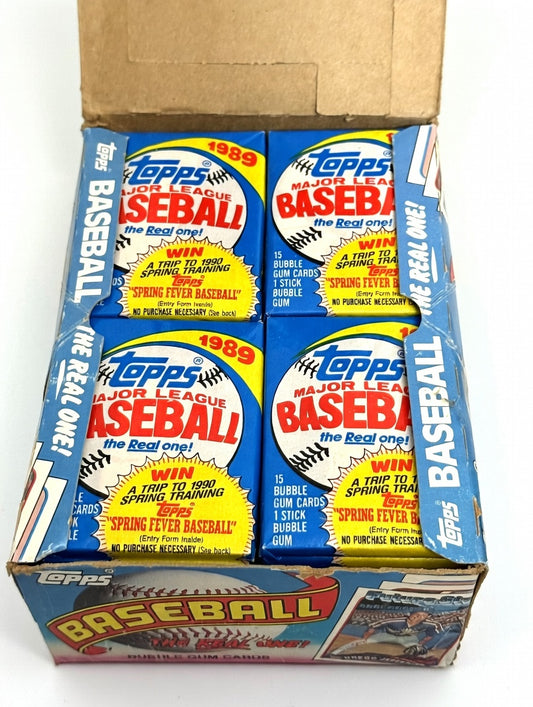 1989 Topps Baseball Wax Box – Unopened - 36 Packs