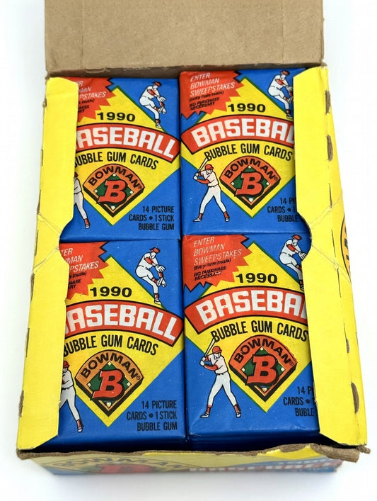 1990 Bowman Baseball Wax Box – 36-Pack Box