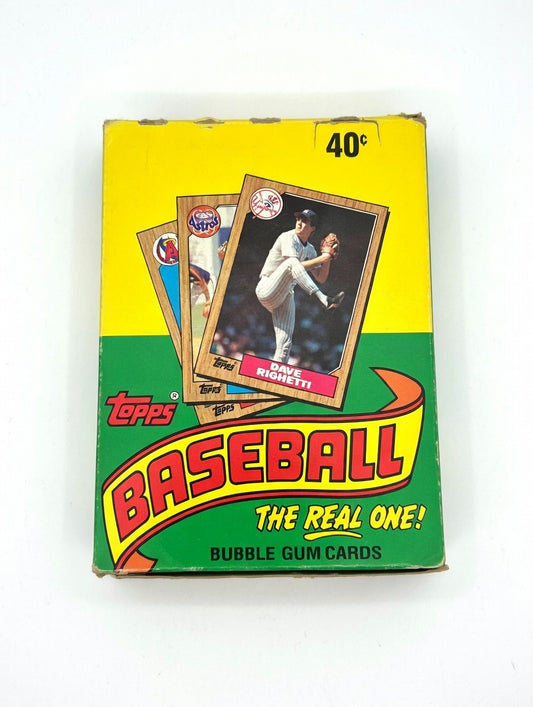 1987 Topps Baseball Wax Box 36-Packs Bo Jackson Barry Bonds Larkin