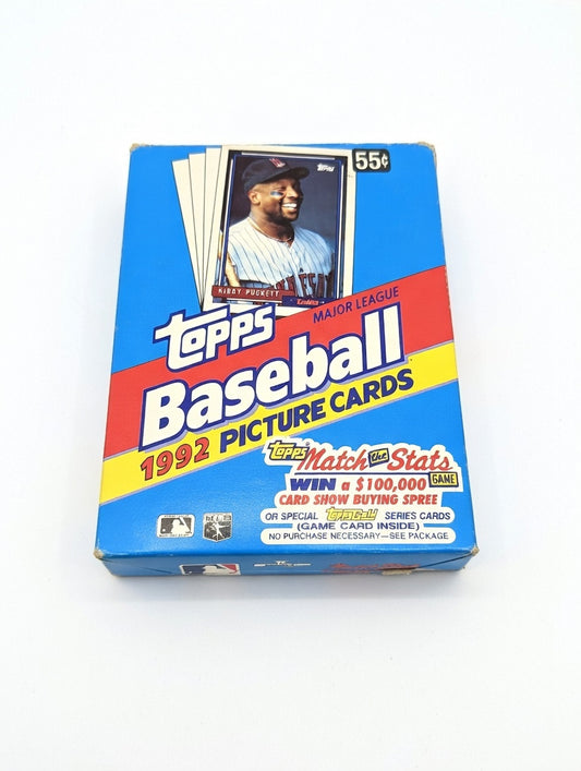 1992 Topps Baseball Wax Box – 36-Pack Box