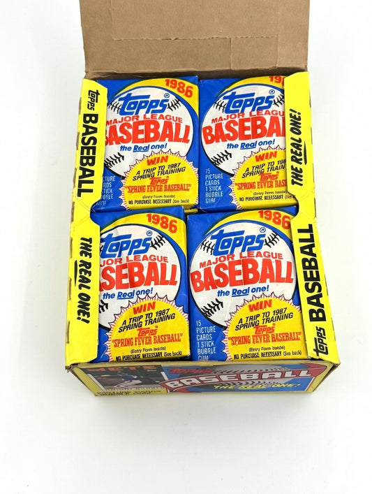 1986 Topps Baseball Wax Box – 36-Pack Box