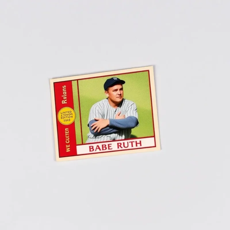 Limited Edition Babe Ruth Baseball Card